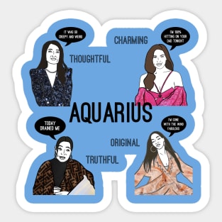 Aquarius- Bravostrology series Sticker